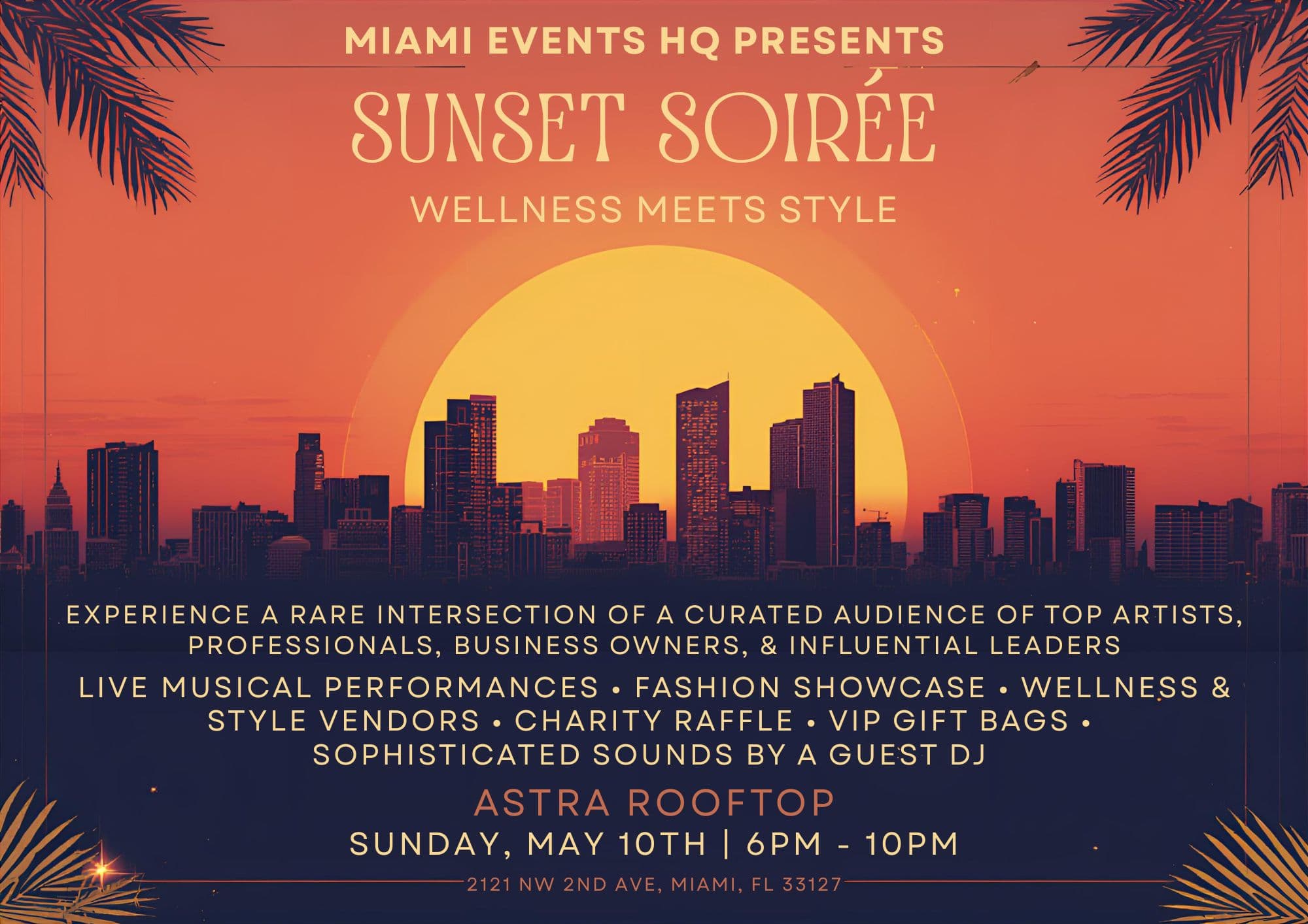 Sunset Soirée Flyer